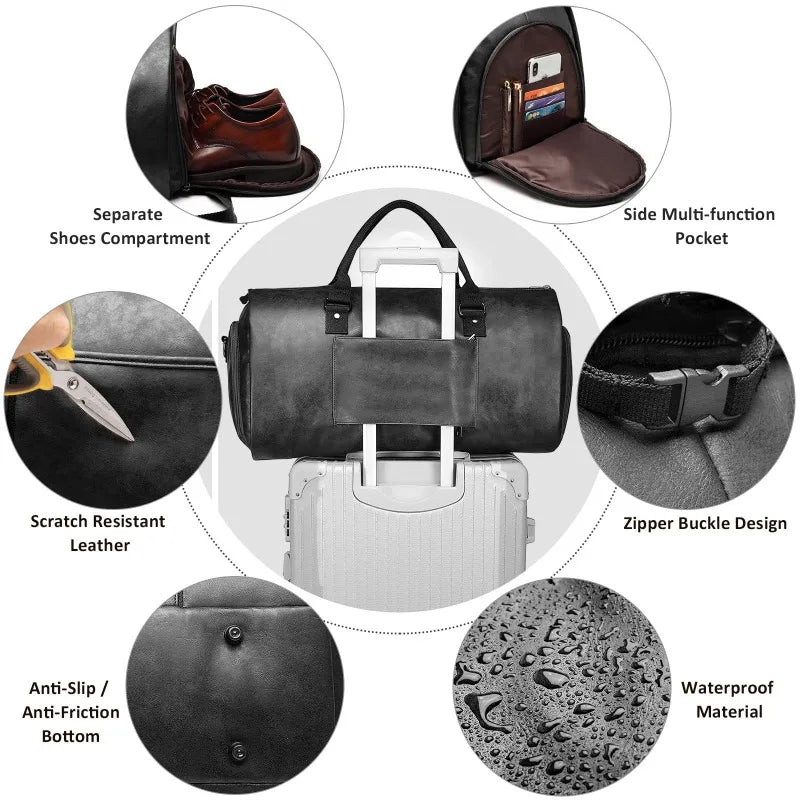 key features of garment duffel bag