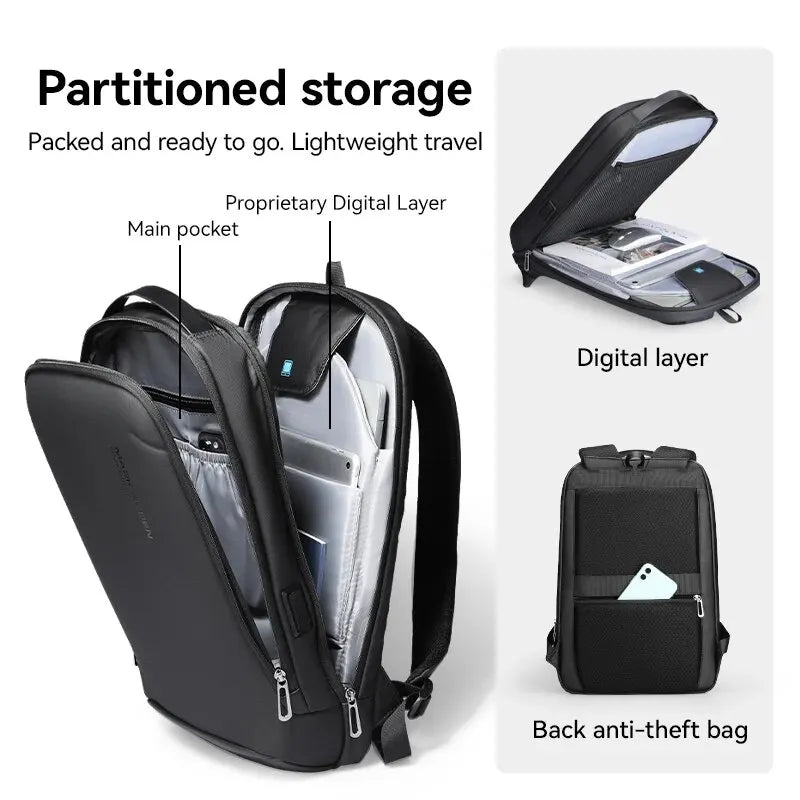 Smart Storage Backpack with Padded Laptop Compartment and Multiple Pockets