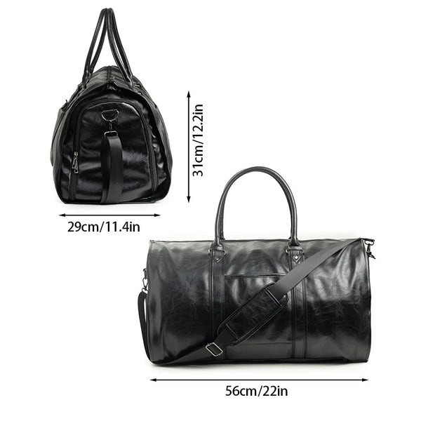Weekender Garment Duffel – Waterproof Vegan Travel Bag with Shoe