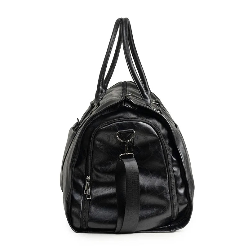 Weekender Garment Duffel – Waterproof Vegan Travel Bag with Shoe Compartment - NiK Kacy