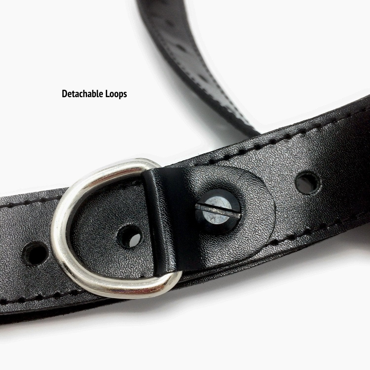 Close-up of the detachable D-Ring loops on NiK Kacy Holster Harness 2.0, showcasing the versatility, utility and premium craftsmanship.