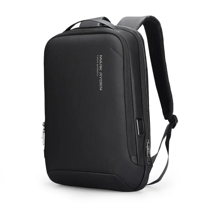 Vegan Slim Minimalist Backpack Scratch Resistant With USB | NiK Kacy