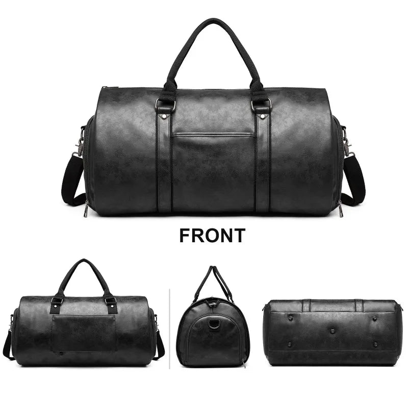 various views of the garment duffel bag luggage