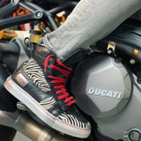 Close-up of NiK Kacy High-Top Sneakers, focusing on the padded ankle collar, heel counter, and back pull tab for easy on and off.
