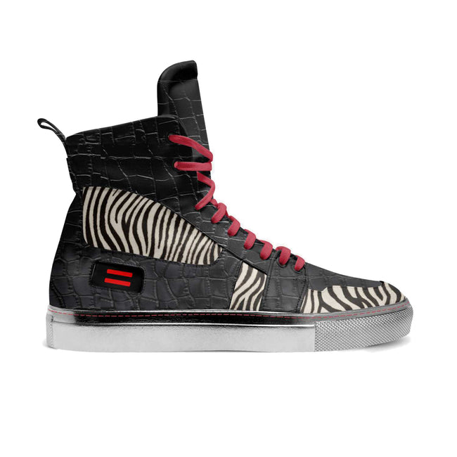 Side view of NiK Kacy High-Top Sneakers, highlighting the clean lines and quality craftsmanship.